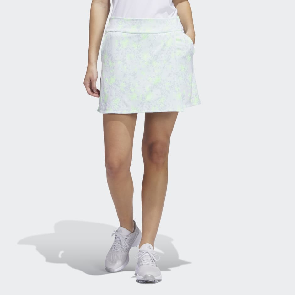 Clothing - Essentials Jacquard Golf Skort - White | adidas South Africa