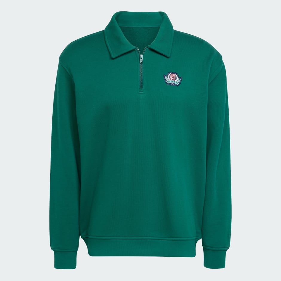 تصميم شبيه بالكنزة Varsity Loose Half-Zip