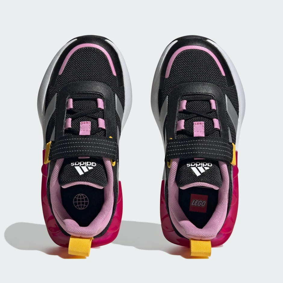 Kids Shoes - adidas x LEGO® Tech RNR Elastic Lace and Top Strap Shoes - Black | Bahrain