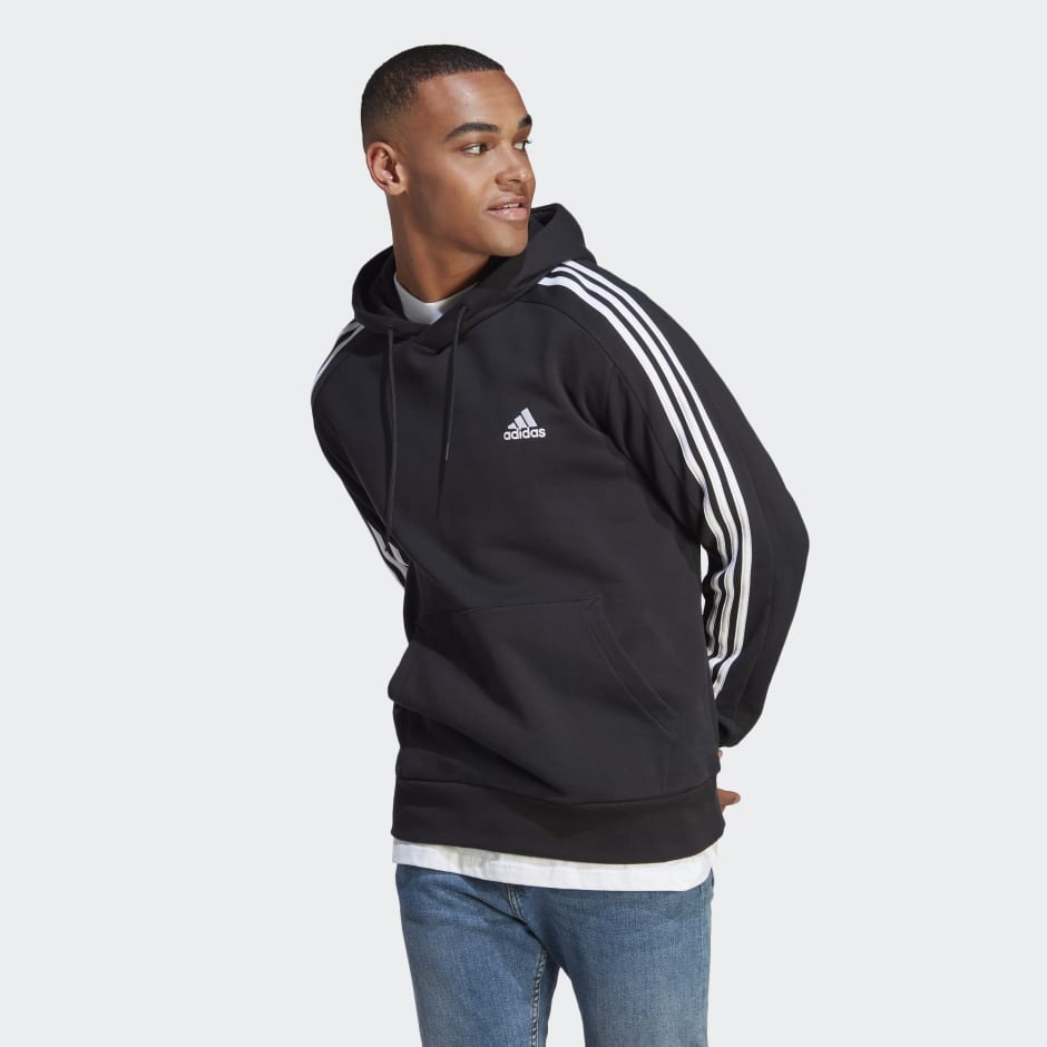 Essentials French Terry 3-Stripes Hoodie