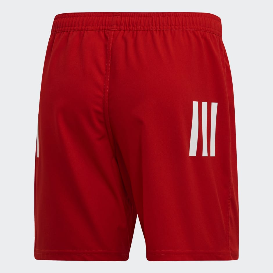 Clothing - 3-Stripes Shorts - Red | adidas South Africa