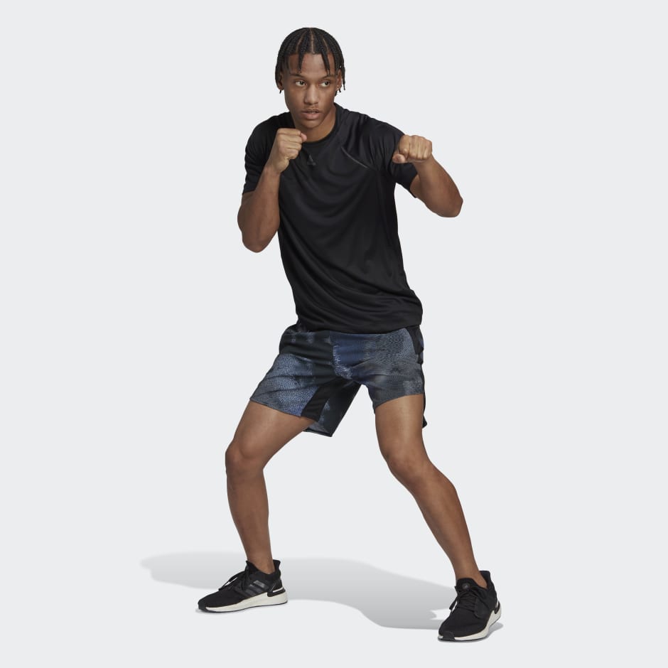 D4T HIIT Allover Print Training Shorts