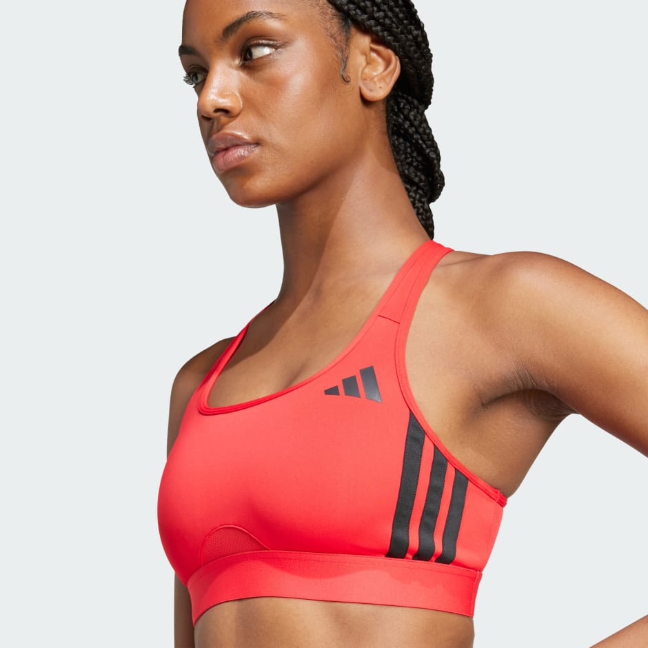 Powerreact Train Medium-Support 3-Stripes Bra