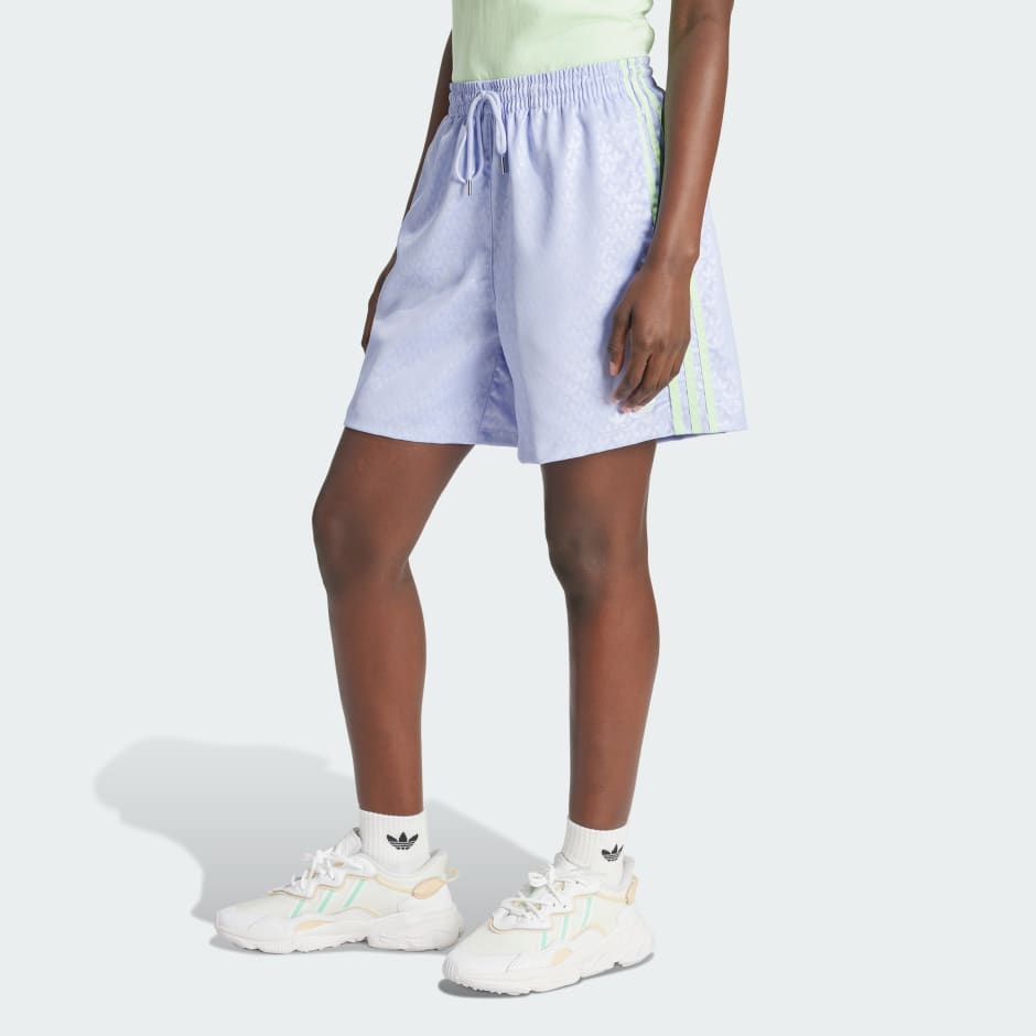 Fashion Monogram Satin Shorts