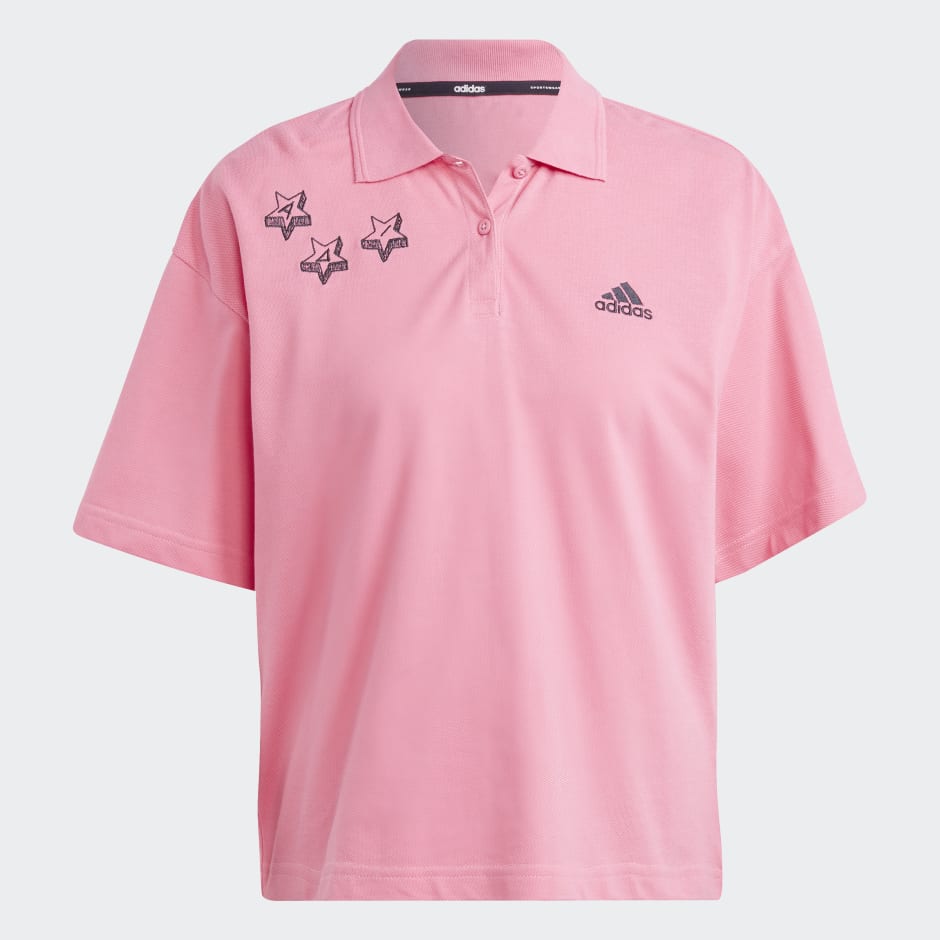 Scribble Embroidery Polo Shirt