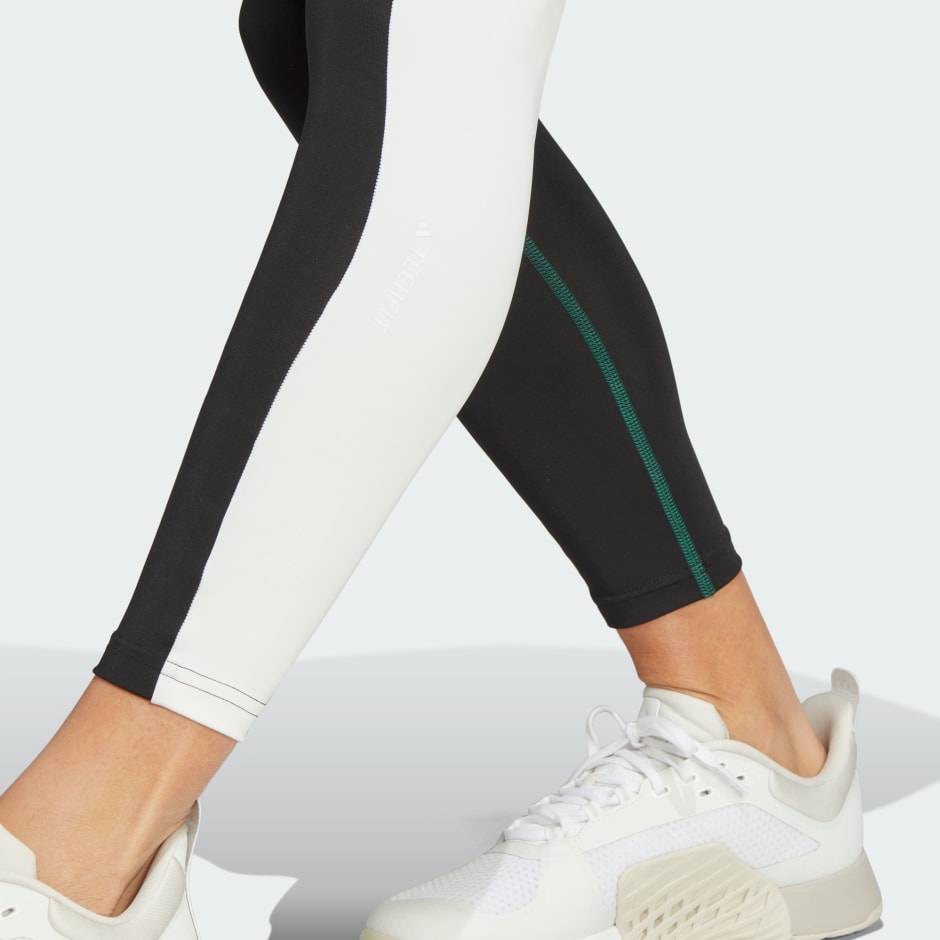 Clothing - Techfit Colorblock 7/8 Leggings - Black | adidas South Africa