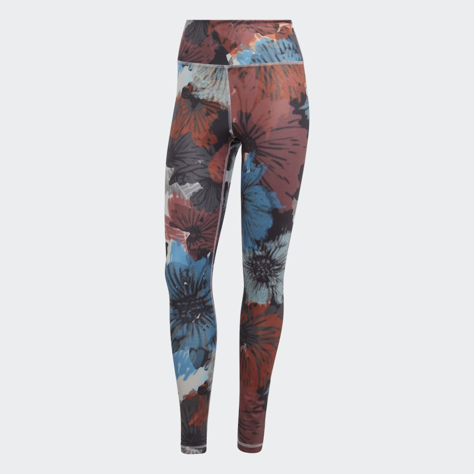 Training Essentials Printed High-Waisted Leggings image number null