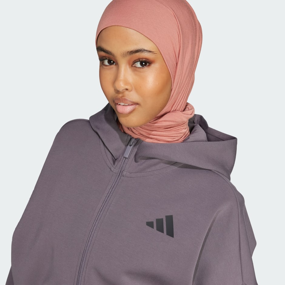 جاكيت بقبعة Future Icons Small Logo Full-Zip