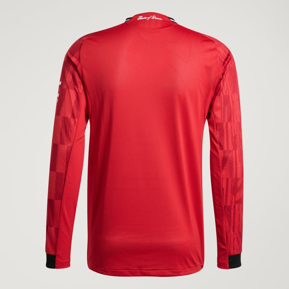 Tricou de acasă cu m&acirc;necă lungă Manchester United 25/26 Authentic