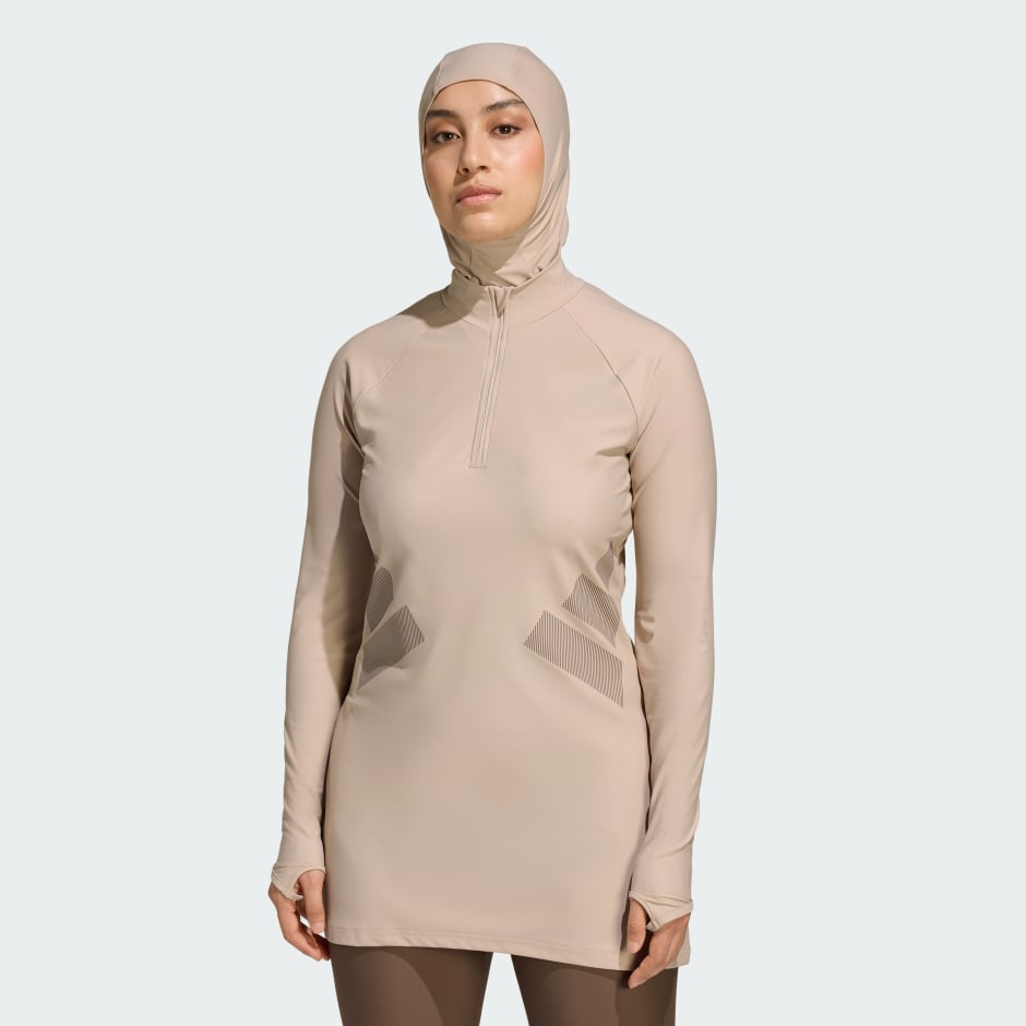 BIG BARS LONG SLEEVE SWIM TOP