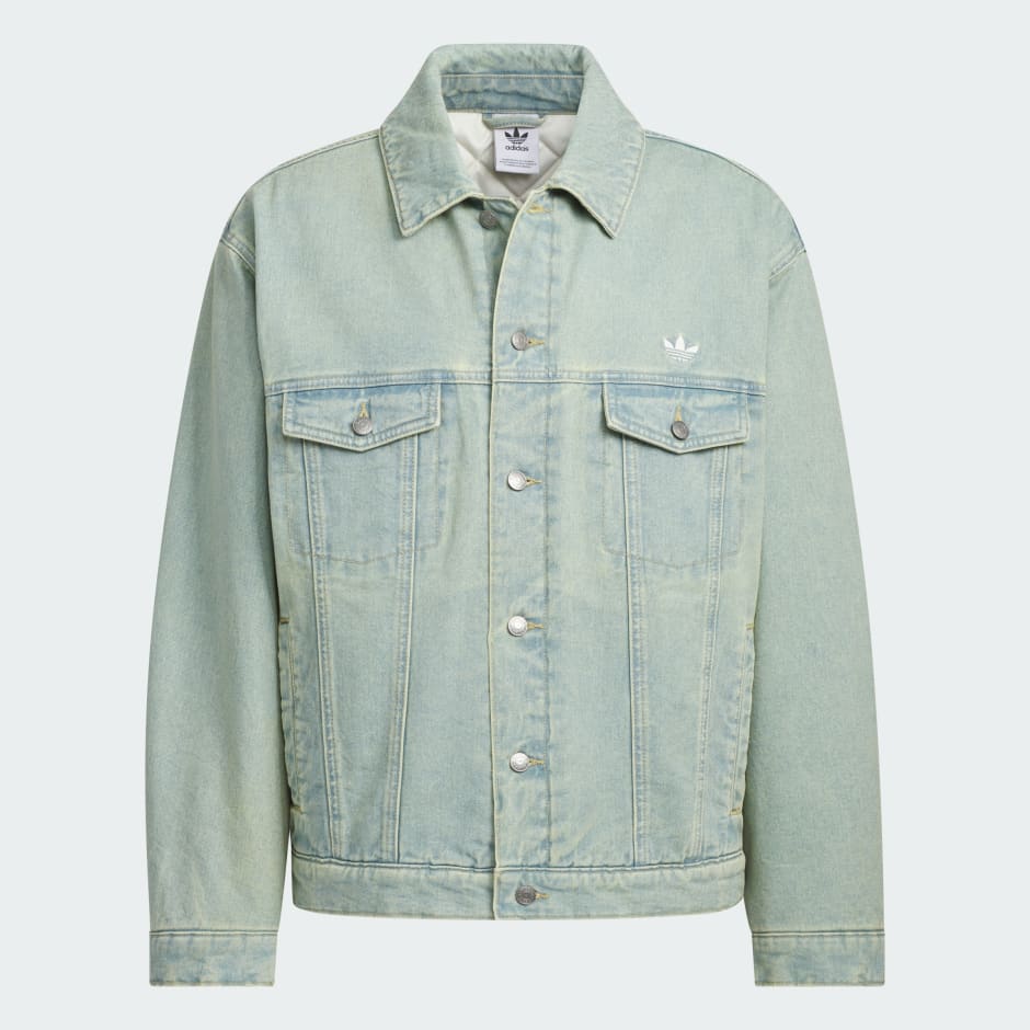 WASHED DENIM PADDED JACKET