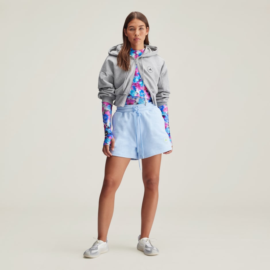 Pantaloni scurți din material flaușat adidas by Stella McCartney TrueCasuals