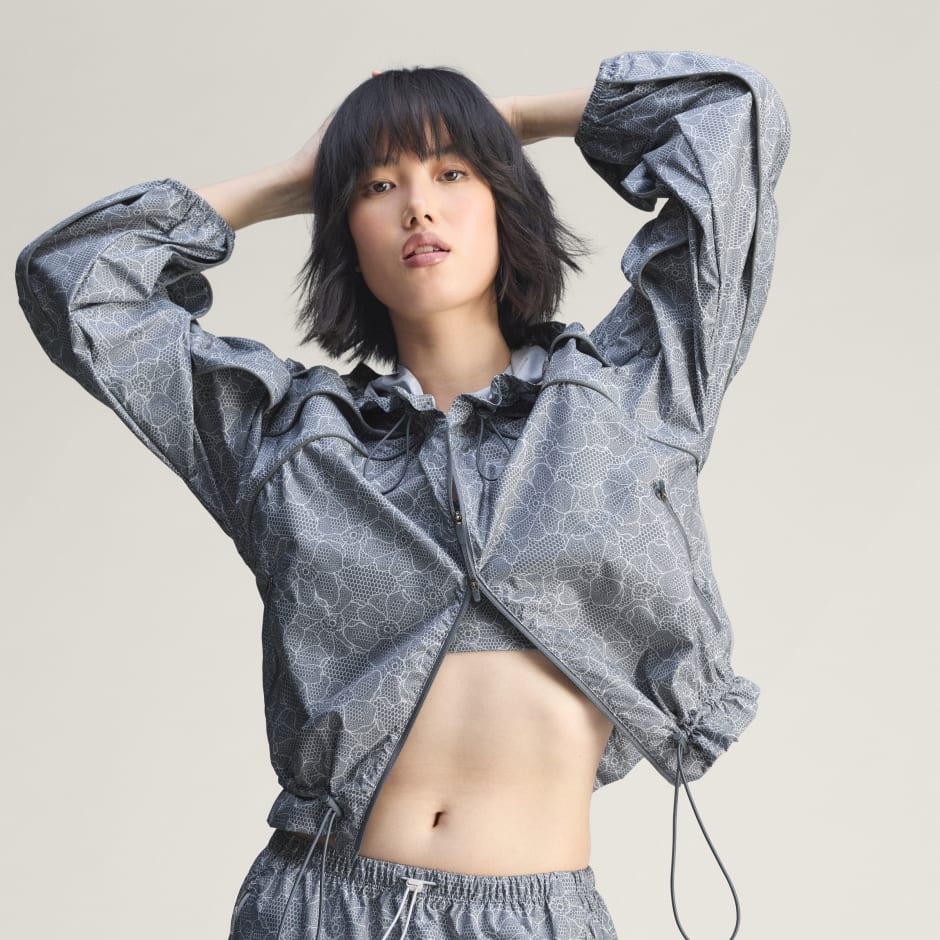 Jachetă de alergare adidas by Stella McCartney cu imprimeu