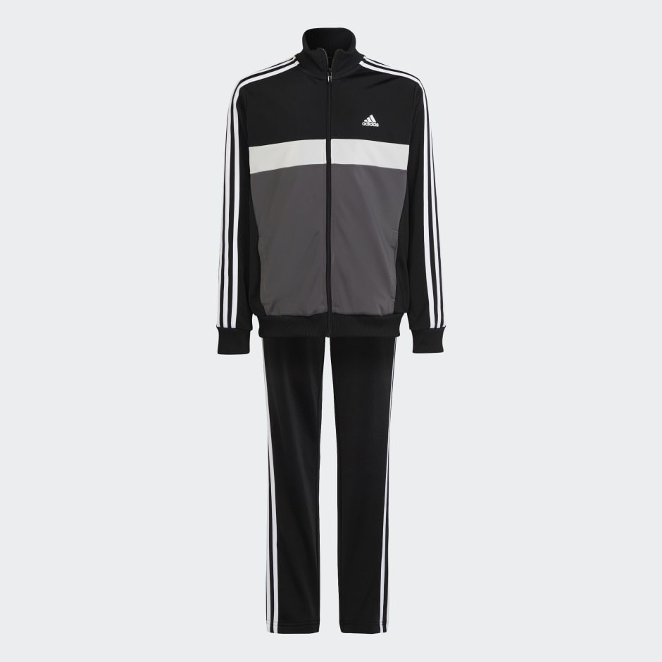 adidas Essentials 3-Stripes Tiberio Track Suit - Black | adidas KE