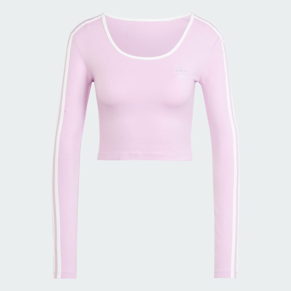 Bluză scurtă cu 3 dungi Adicolor