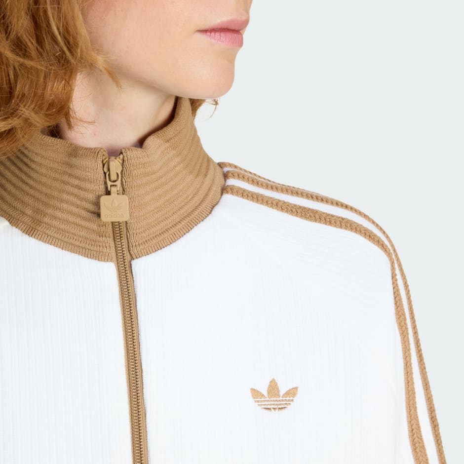 ADIDAS ORIGINALS VELOUR KNIT TRACK TOP