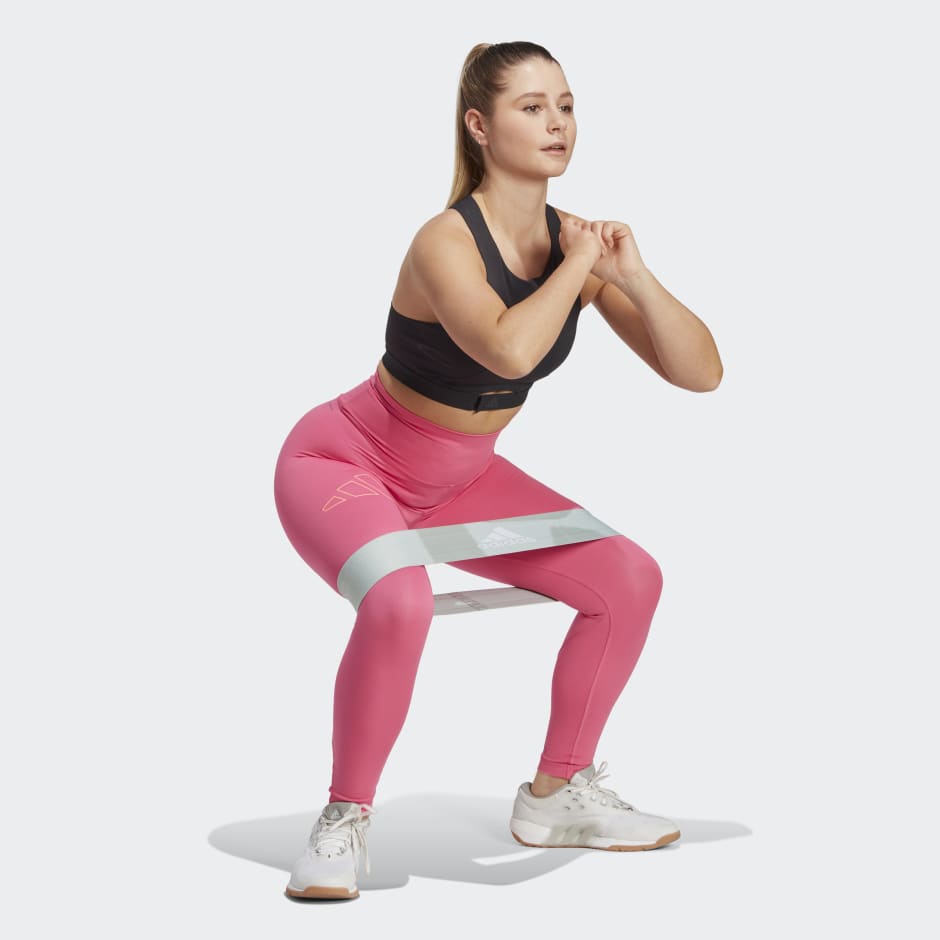 adidas Performance Leggings - Stretch Training Tights - Rose/Bla