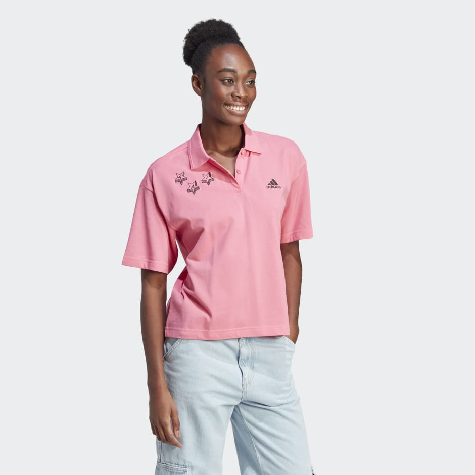 Scribble Embroidery Polo Shirt