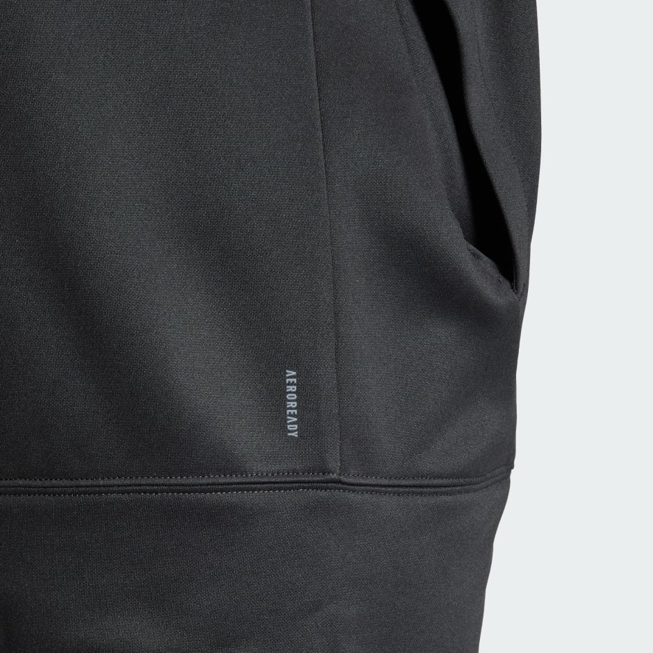 adidas AEROREADY Game and Go Fleece Hoodie - Black | adidas UAE