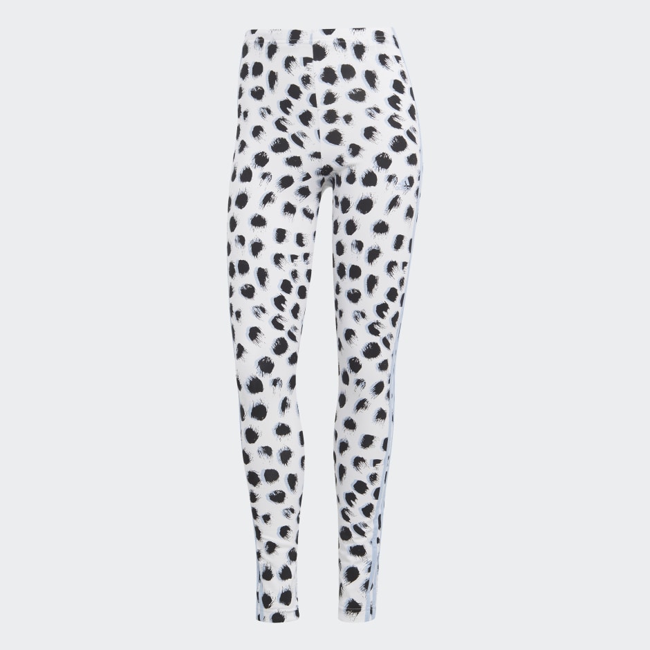 Staren niettemin kasteel Women's Clothing - Essentials 3-Stripes Animal Print Leggings - White |  adidas Oman