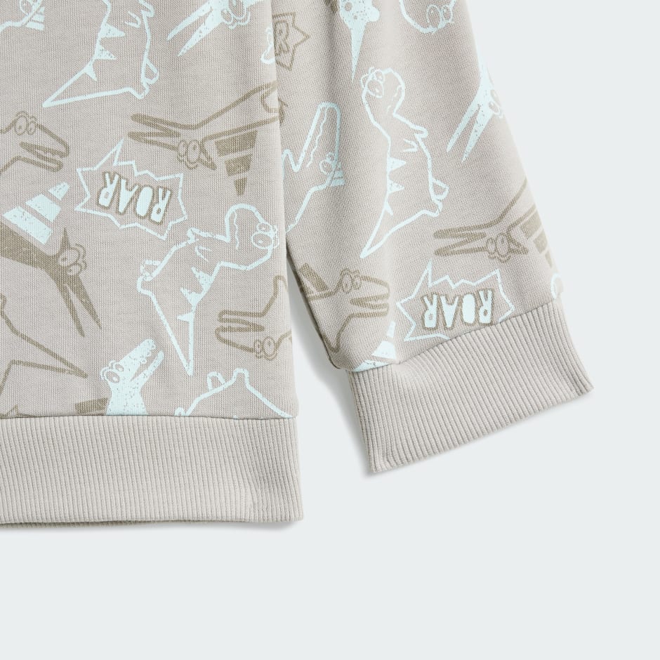 أساسيات الموسم Adiraptor French Terry طقم بنطال للأطفال.