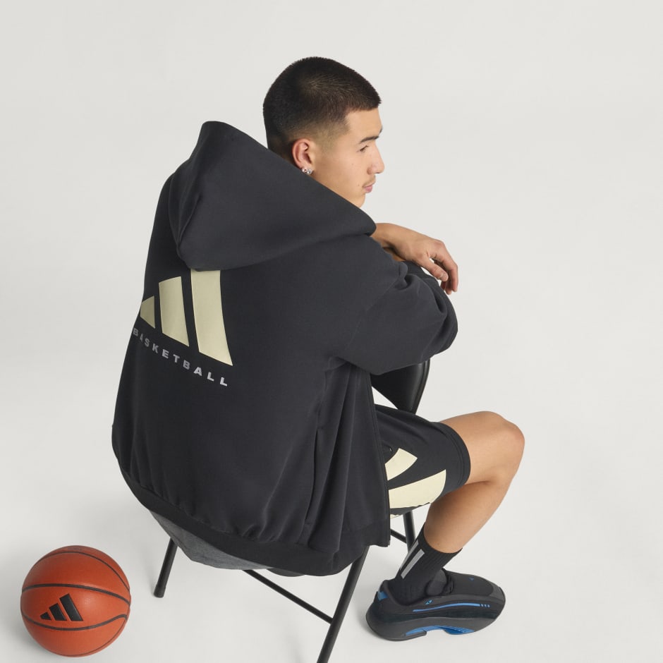 Veste &agrave; capuche zip int&eacute;gral adidas Basketball (Non genr&eacute;e)