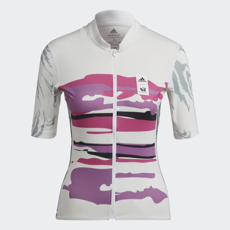 Women's Clothing - The Thebe Magugu Short Sleeves Cycling - White | adidas Bahrain