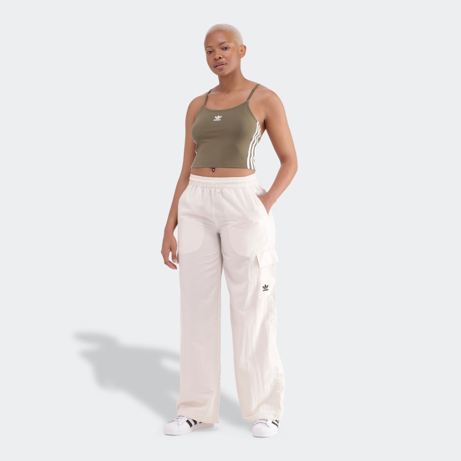 Adicolor 3-Stripes Crop Long-Sleeve Top
