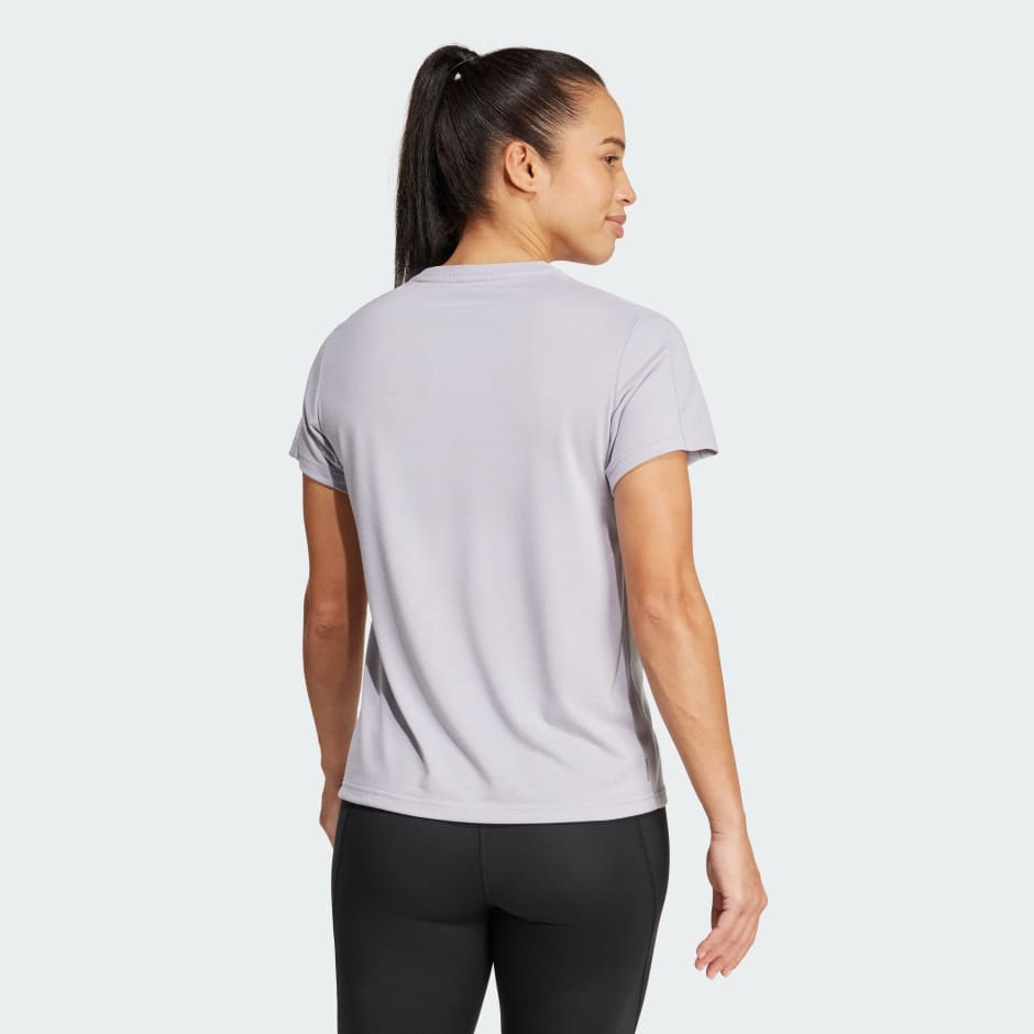 Tricou cu guler rotund minimalist Train Essentials AEROREADY