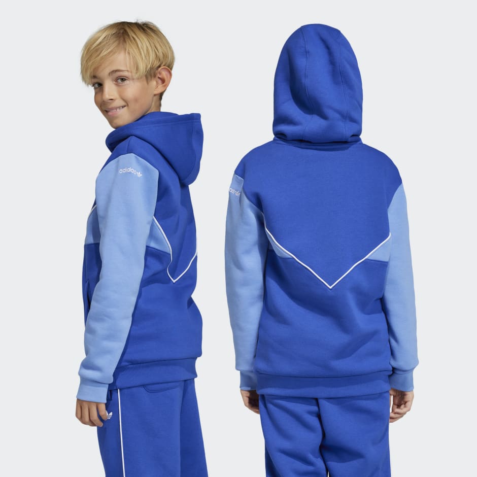 As Schildknaap honderd Kids Clothing - Adicolor Hoodie - Blue | adidas Saudi Arabia
