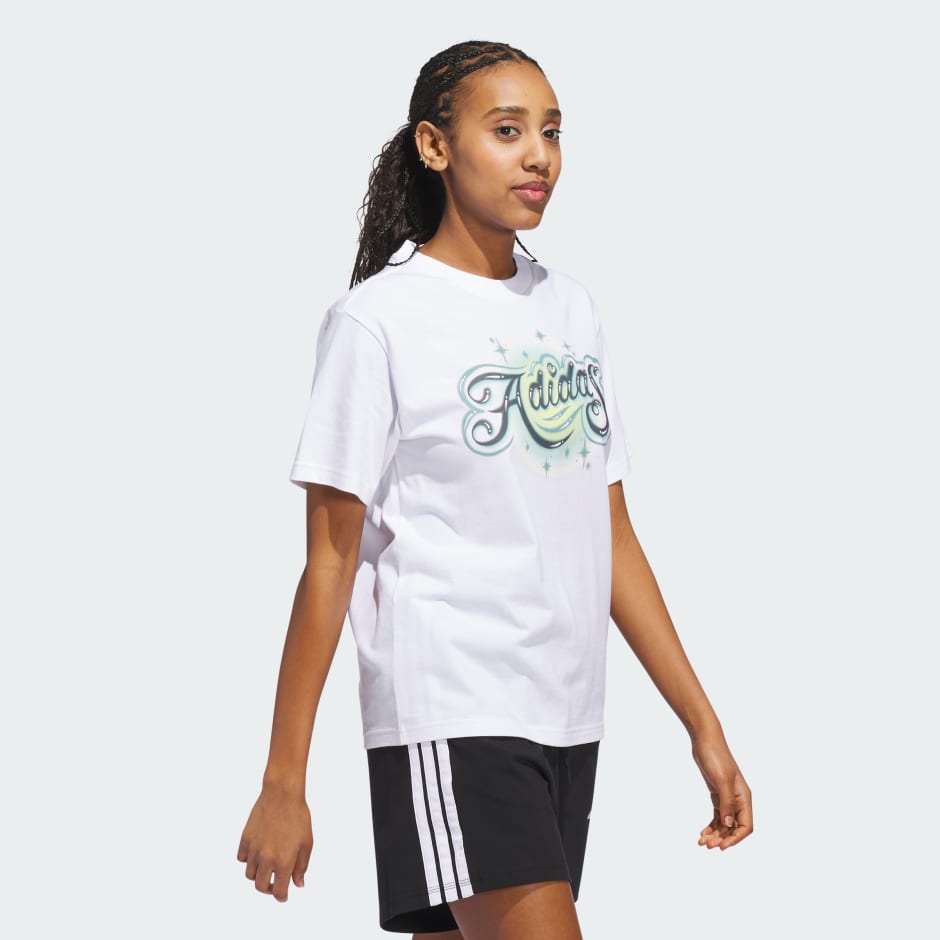 تي شيرت برسومات مرشوشة بالهواء