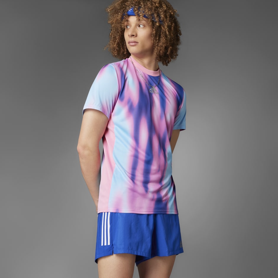 adidas Originals Tie-dye T-shirt in Pink for Men