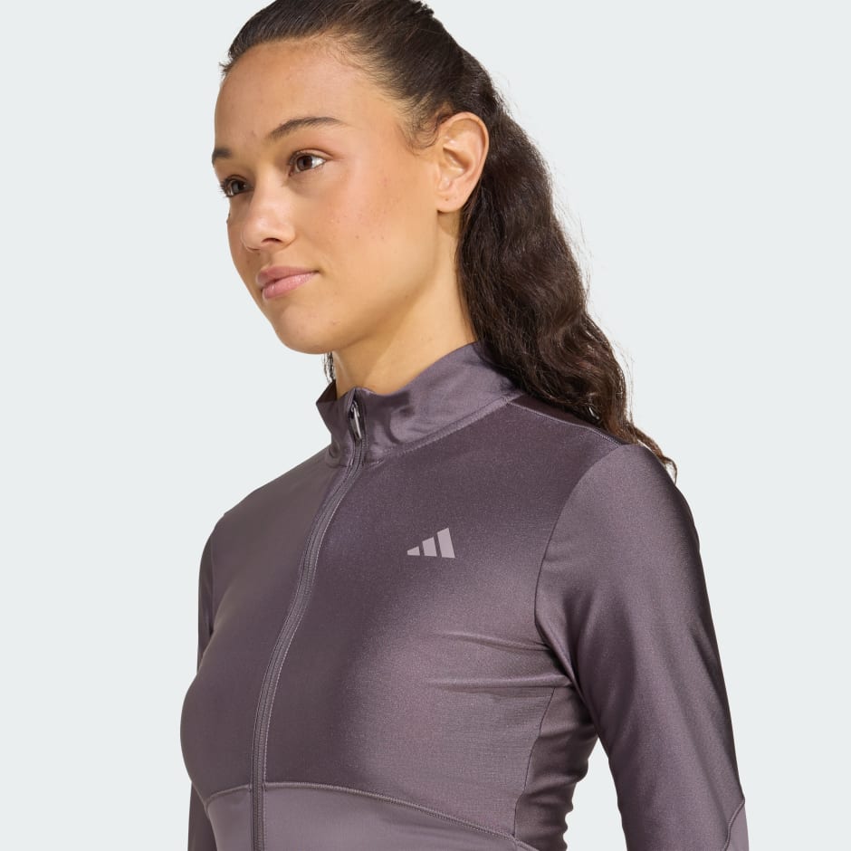 Hyperglam Shine Full-Zip Cover-Up