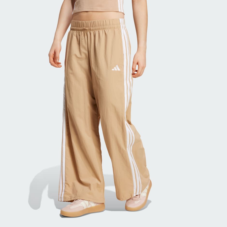 【ADIDAS】3S Woven Parachute Track Pants - Beige / IY7252 adidas 3-Stripes Woven Parachute Pants - Beige | adidas Vietnam