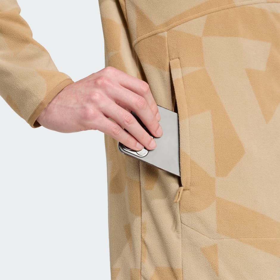 Jachetă din l&acirc;nă fleece Terrex cu fermoar lung și imprimeu multi