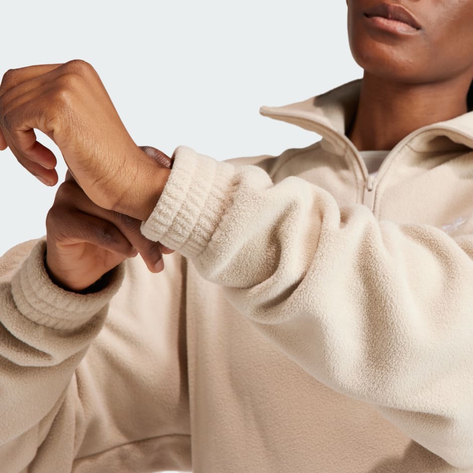 Neutral Court 1/4 Zip Track Top