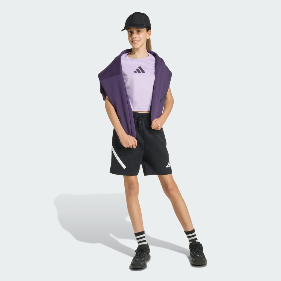 تيشيرت قصيرة للفتيات adidas Z.N.E. Fitted