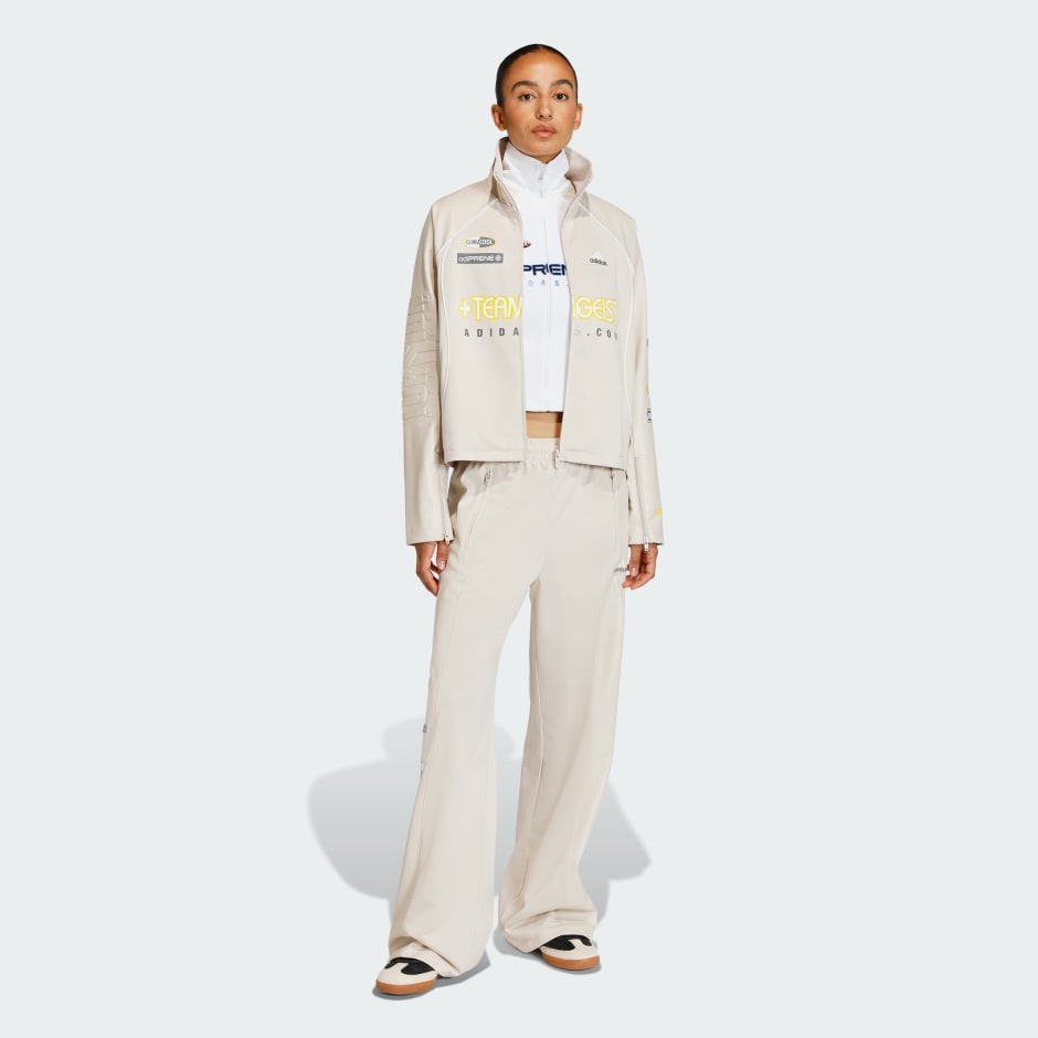 TEAMGEIST FAUX LEATHER TRACK PANTS