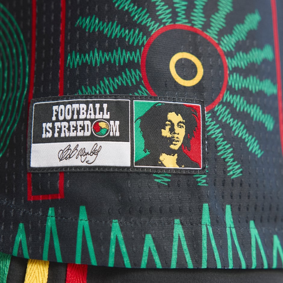 Tricou Jamaica 26 x Bob Marley Authentic pentru meciuri &icirc;n deplasare