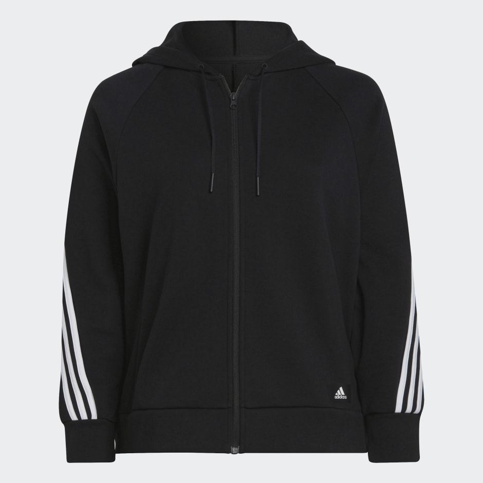 adidas Sportswear Future Icons 3-Stripes Hooded Track Top (Plus Size) image number null