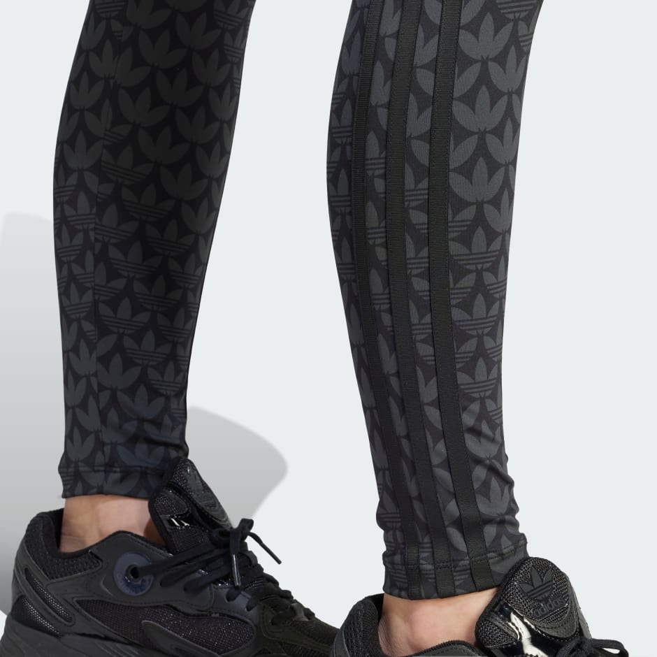 Adidas trefoil leggings grey best sale