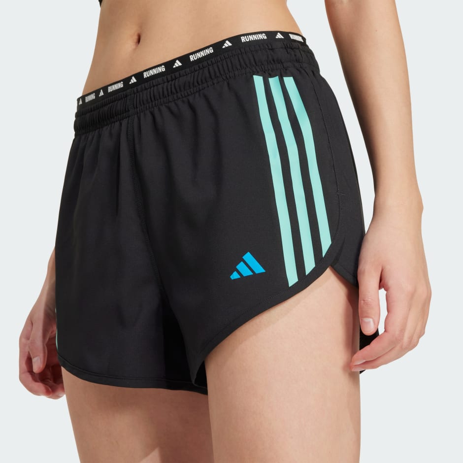 Pantaloni scurți Own the Run cu 3 dungi