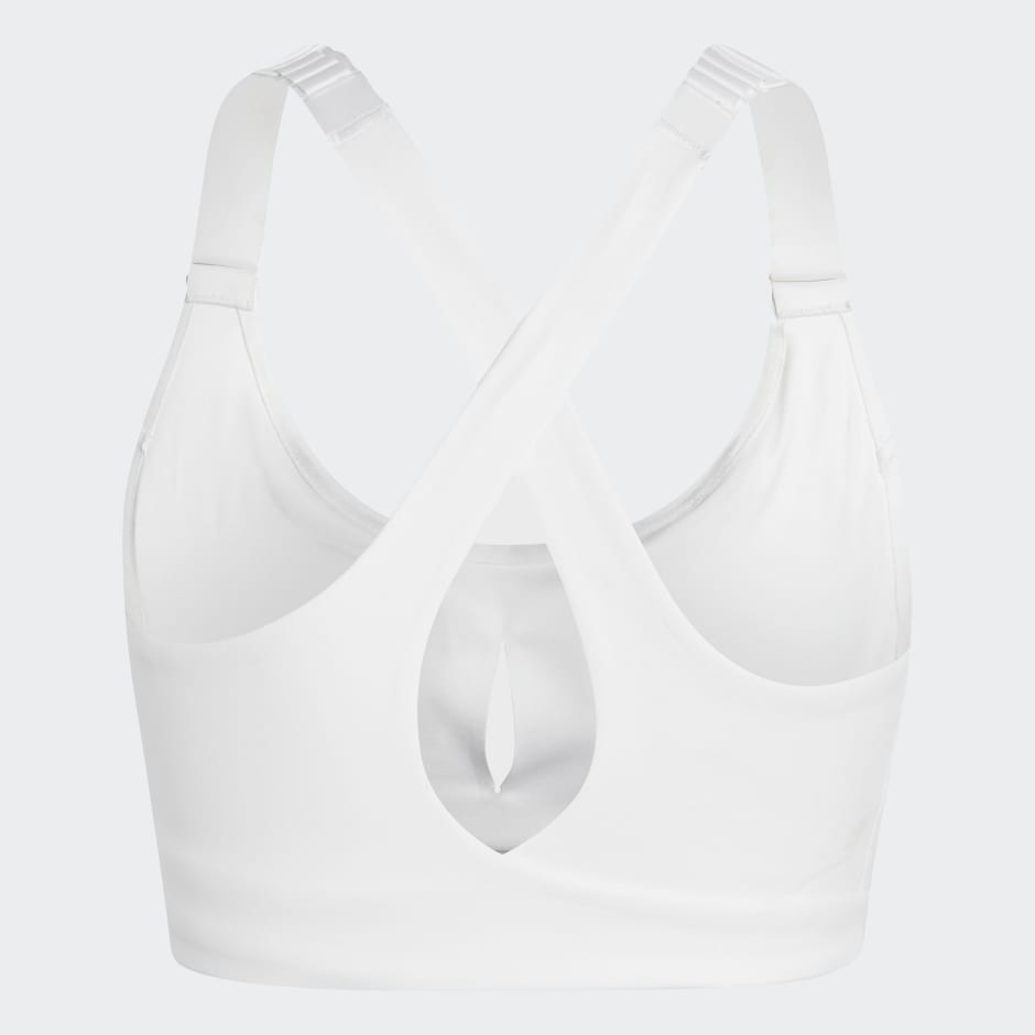 adidas FastImpact Luxe Run High-Support Bra - White