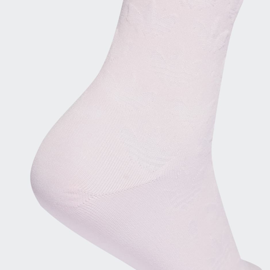 Jacquard Trefoil Crew Socks 2 Pairs