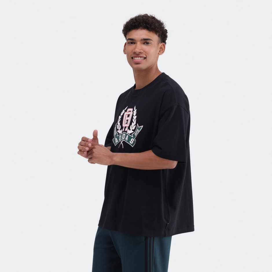Clothing - Loose T-Shirt - Black | adidas South Africa