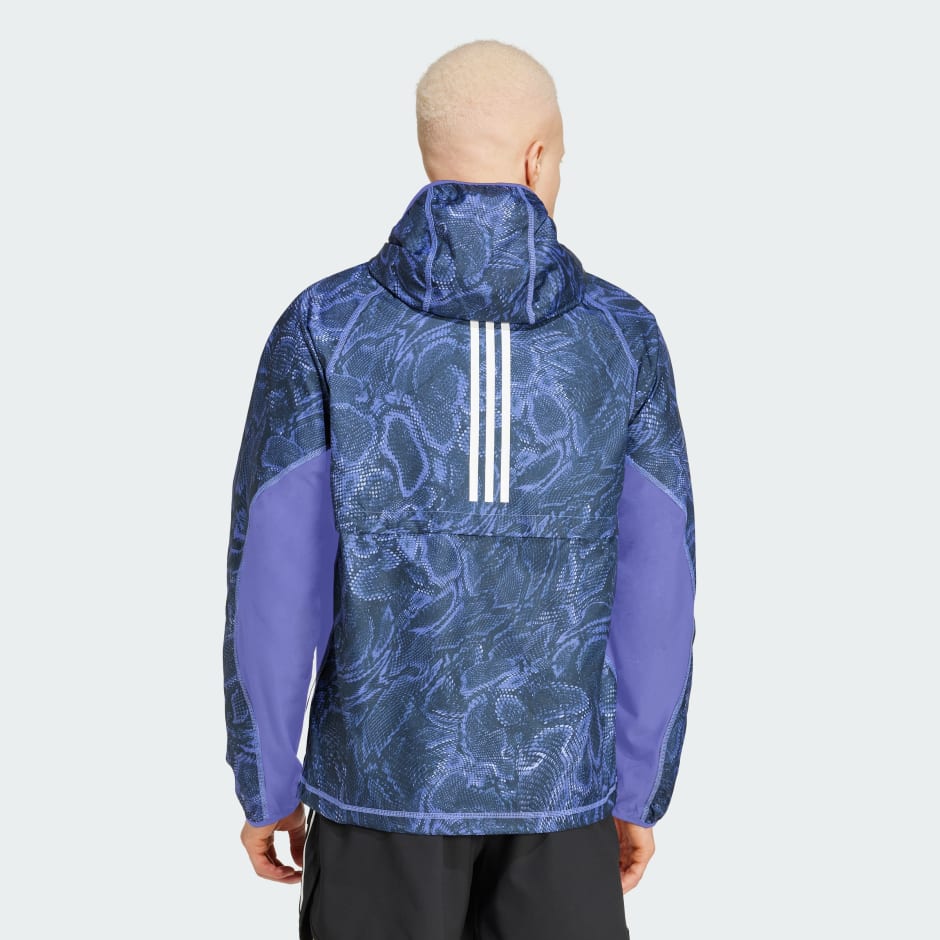 Own The Run Excite Allover Print AEROREADY Hoodie