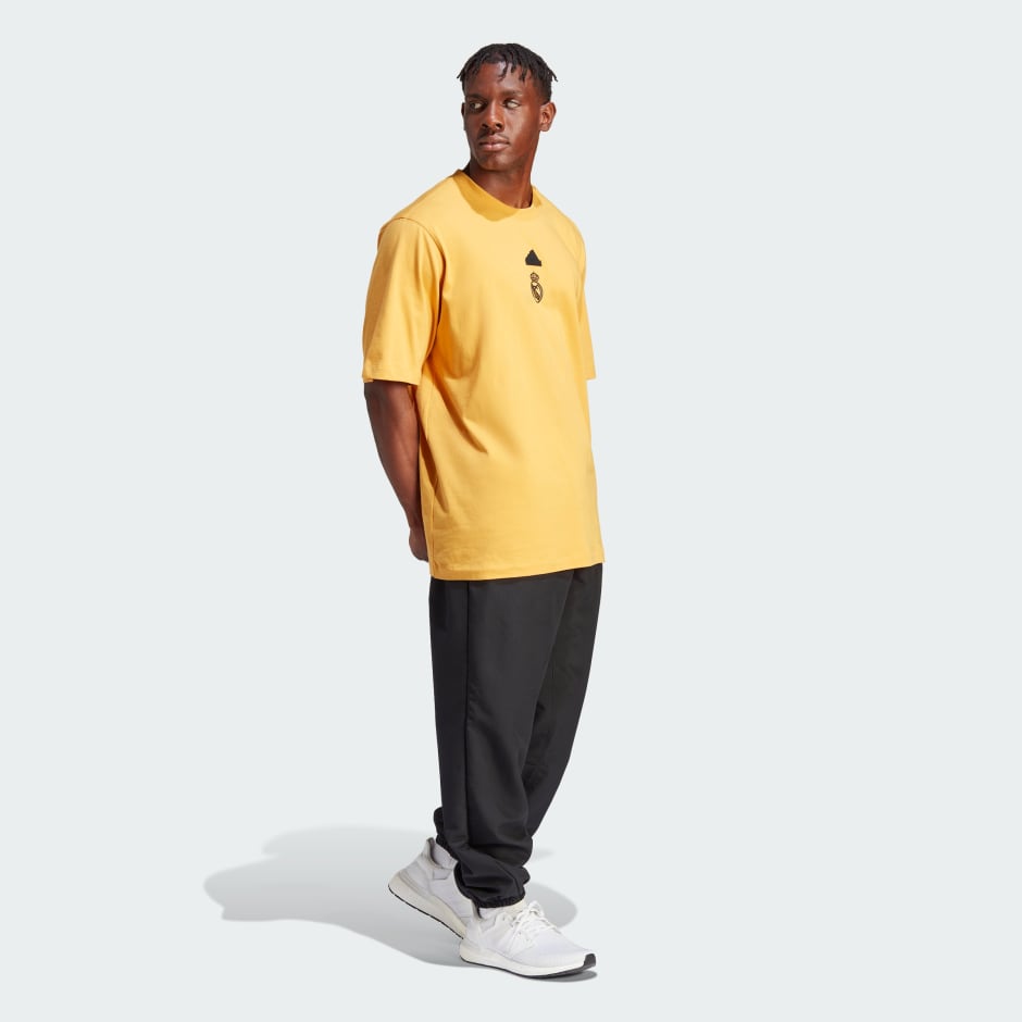 Yellow best sale adidas shirt