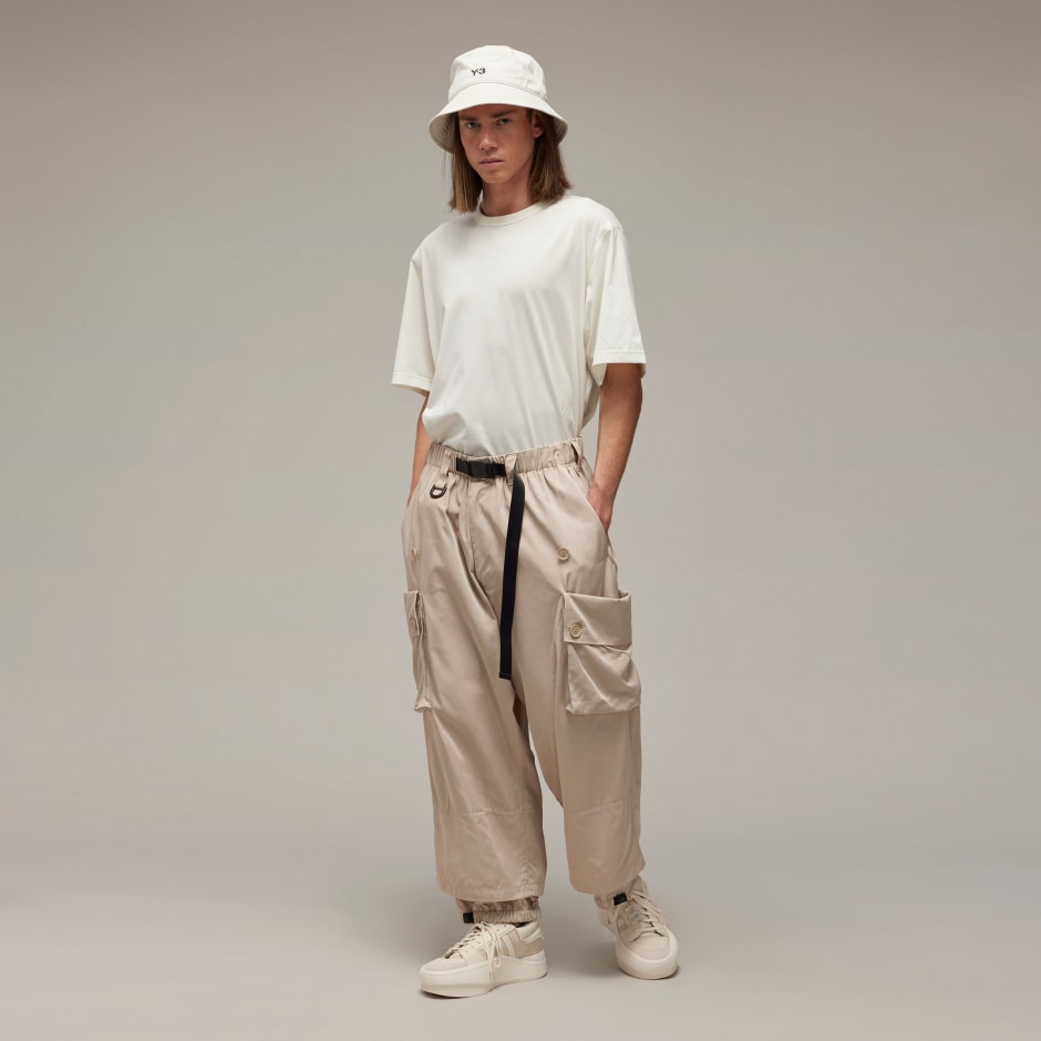 Men's Clothing - Y-3 Nylon Twill Cuffed Pants - Brown | adidas Oman