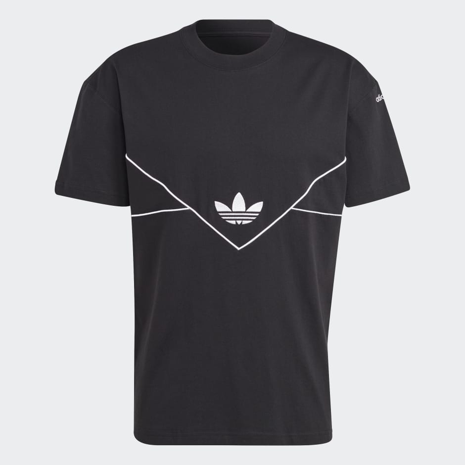 Black hotsell addidas shirt