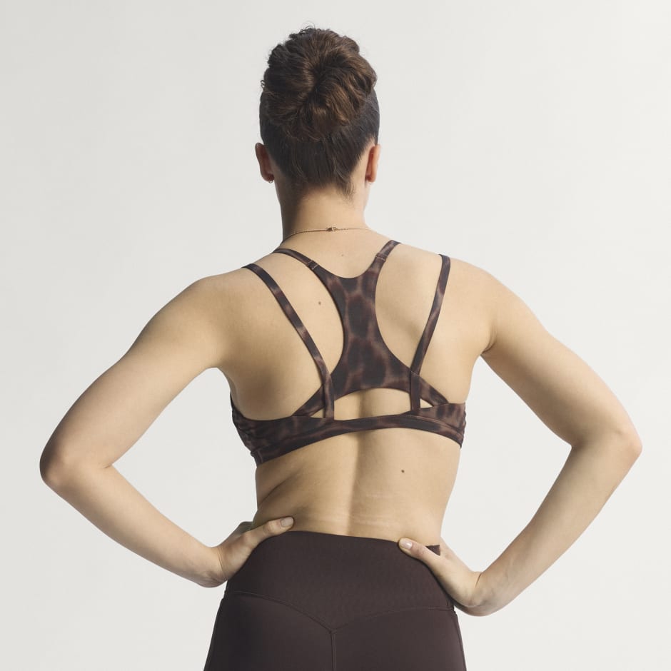 Optime Leopard Strappy Light Support Bra